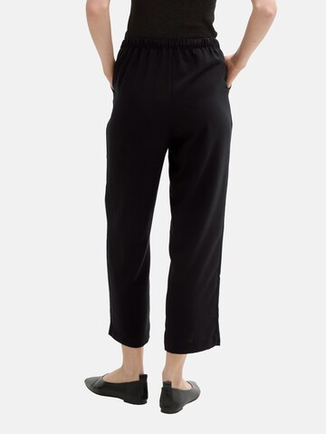 TOM TAILOR DENIM Loose fit Pants in Black