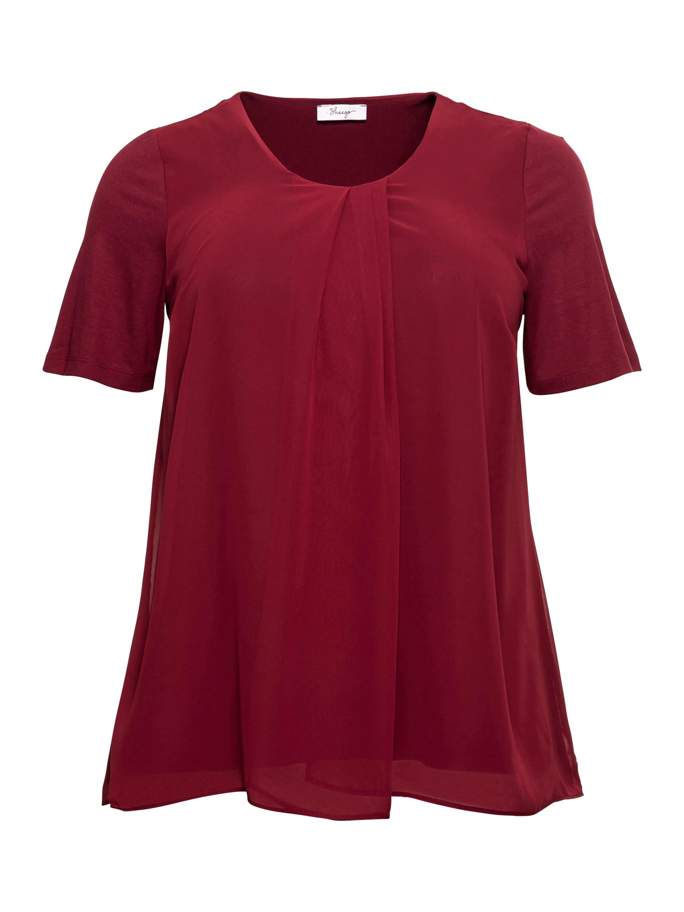 SHEEGO Блуза в червено: отпред