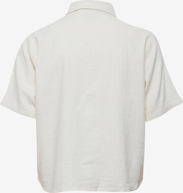 ICHI - Blusa 'LINO' en blanco