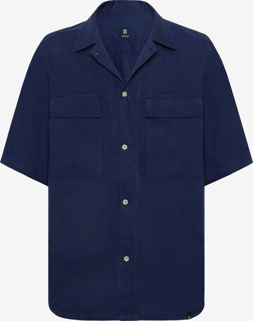 Boggi Milano - Ajuste confortable Camisa 'Camp' en azul: frente