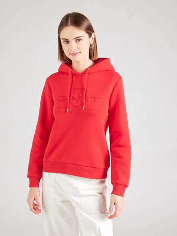 Felpa di GANT in rosso: frontale