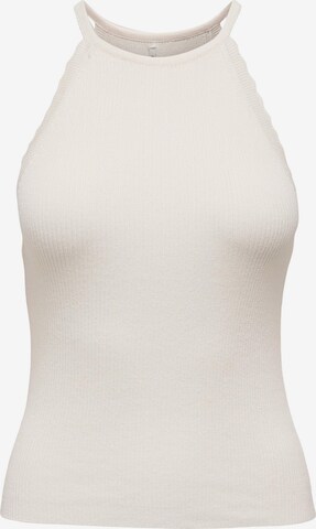 ONLY Knitted Top 'GEMMA' in White: front