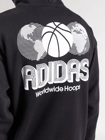 ADIDAS ORIGINALS - Sudadera 'World Wide Hoops' en negro