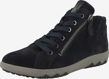 WALDLÄUFER Schnürstiefelette 'H-Teresa' in Blau: Vorderseite