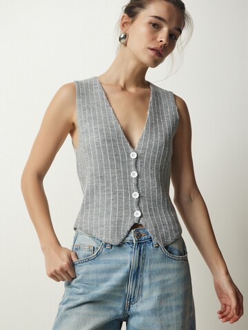 Happiness İstanbul Πλεκτό γιλέκο σε γκρι: μπροστά