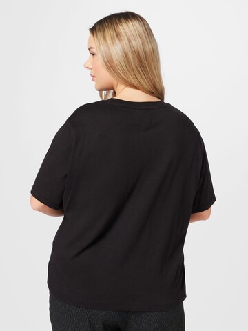 Tommy Jeans Curve T-Shirt 'Essential' in Schwarz