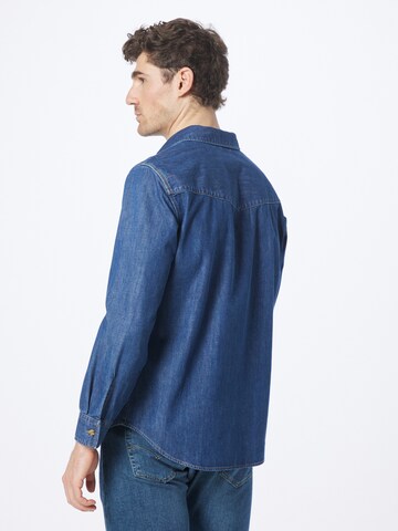 LEVI'S ® - Regular Fit Camisa 'Relaxed Fit Western' em azul