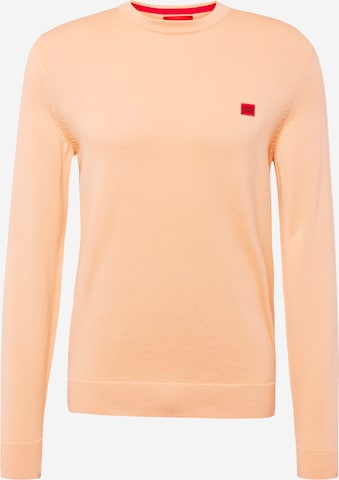 HUGO Sweater 'San Cassius' in Red: front