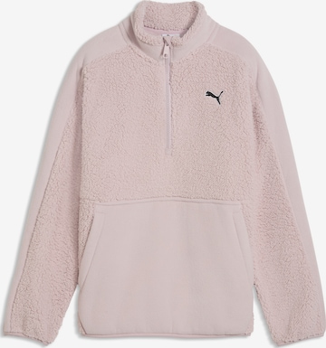 PUMA Athletic Sweater in Pink: front