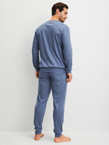 CALIDA Pyjama lang 'Relax Choice' in Blauw