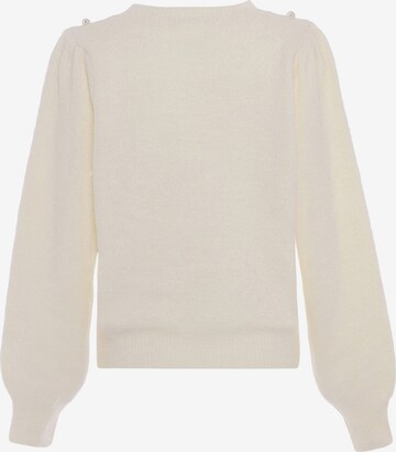 faina - Pullover em branco