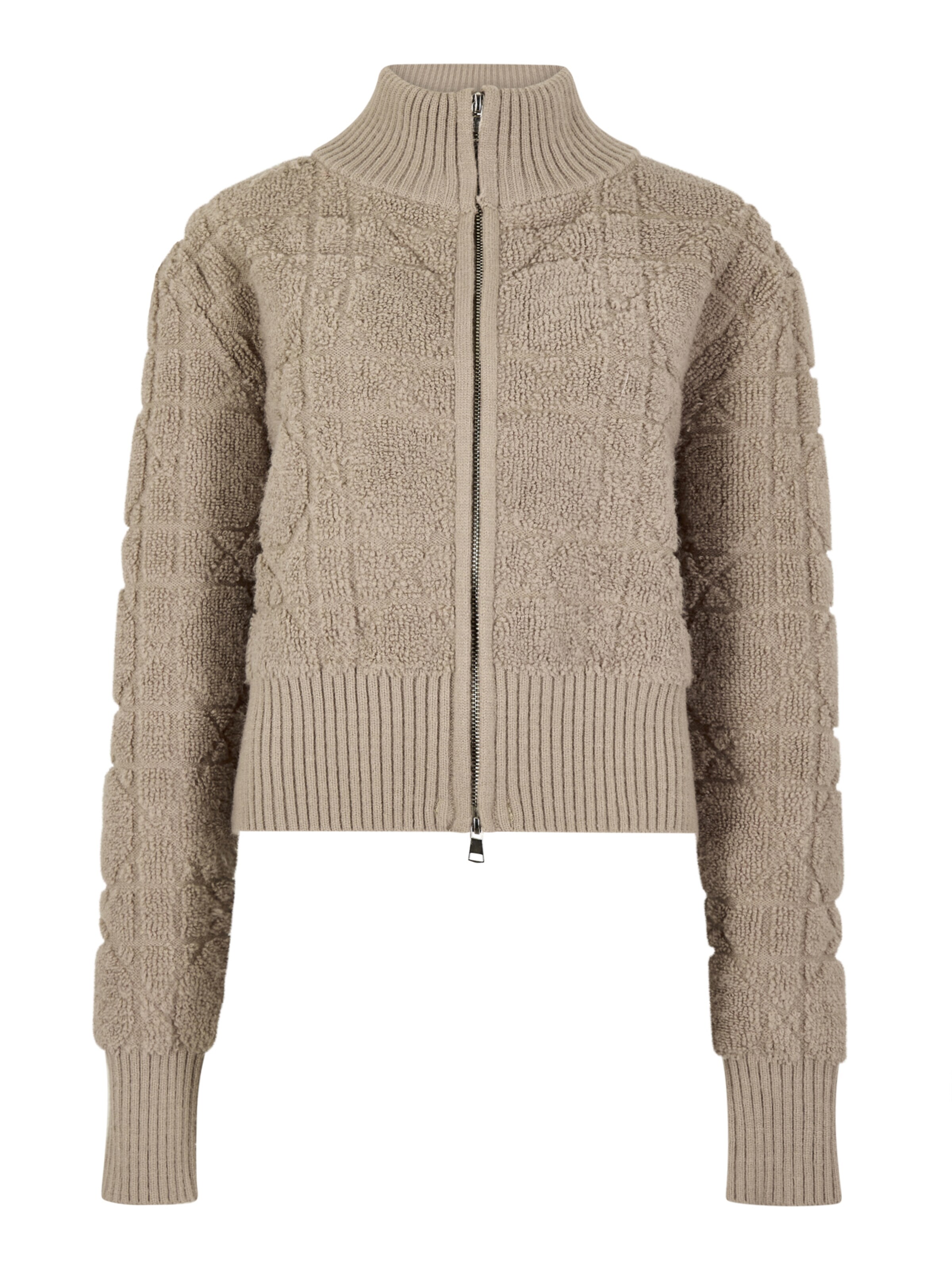 Apricot Gebreid vest ' ' in Bruin: voorkant