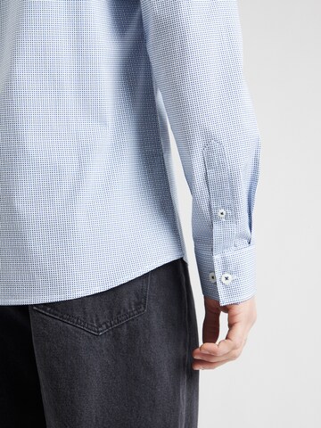 INDICODE JEANS Regular fit Button Up Shirt 'Trick' in Blue