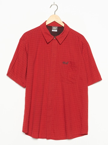 JACK WOLFSKIN Button Up Shirt in XL-XXL in Red: front