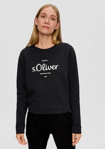 s.Oliver Sweatshirt in Schwarz: Vorderseite