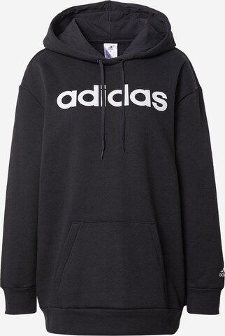 ADIDAS SPORTSWEAR Sportsweatshirt 'Essentials Fleece' in Schwarz: predná strana