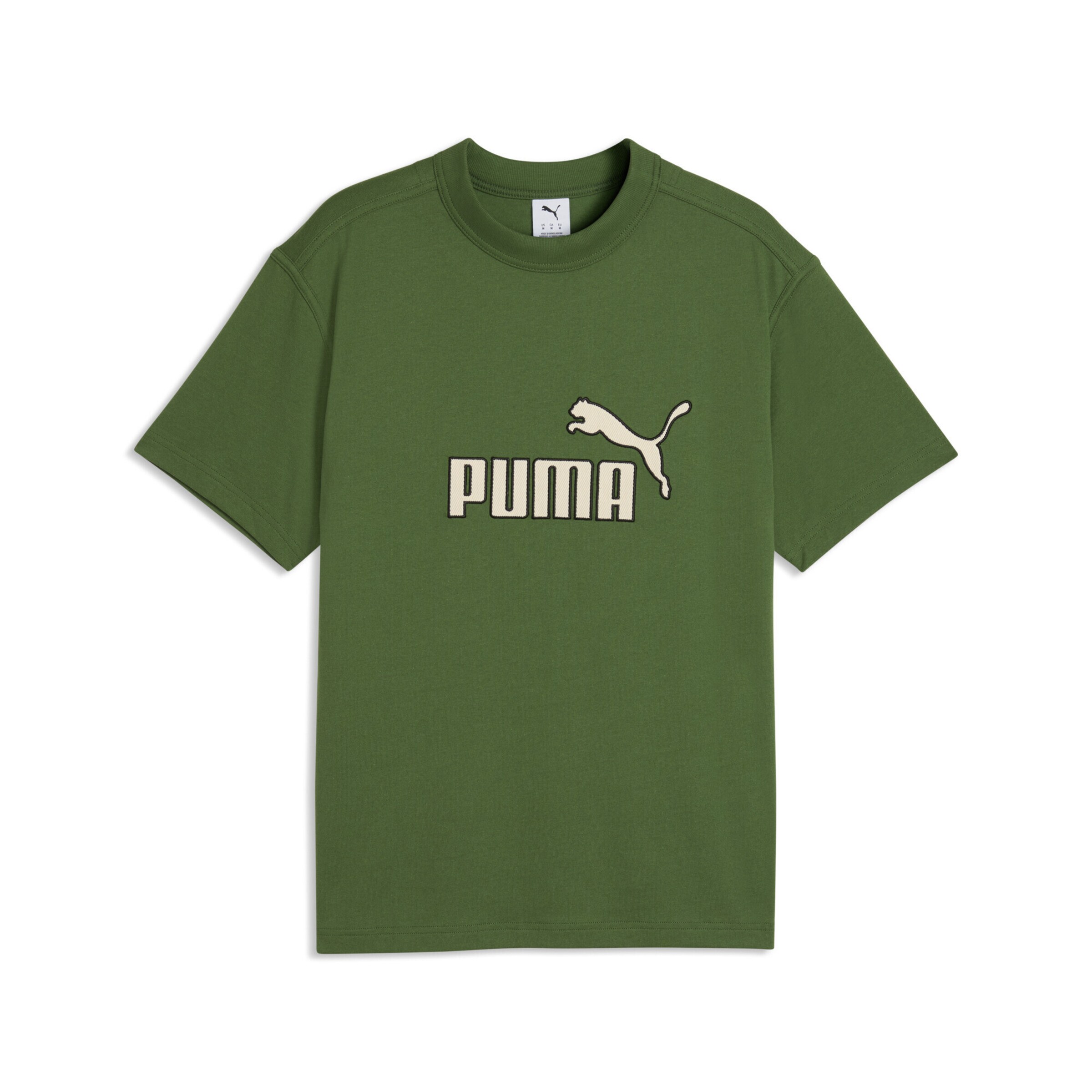 PUMA Funktionsshirt 'Essentials Elevated No.1' in Grün: Vorderseite