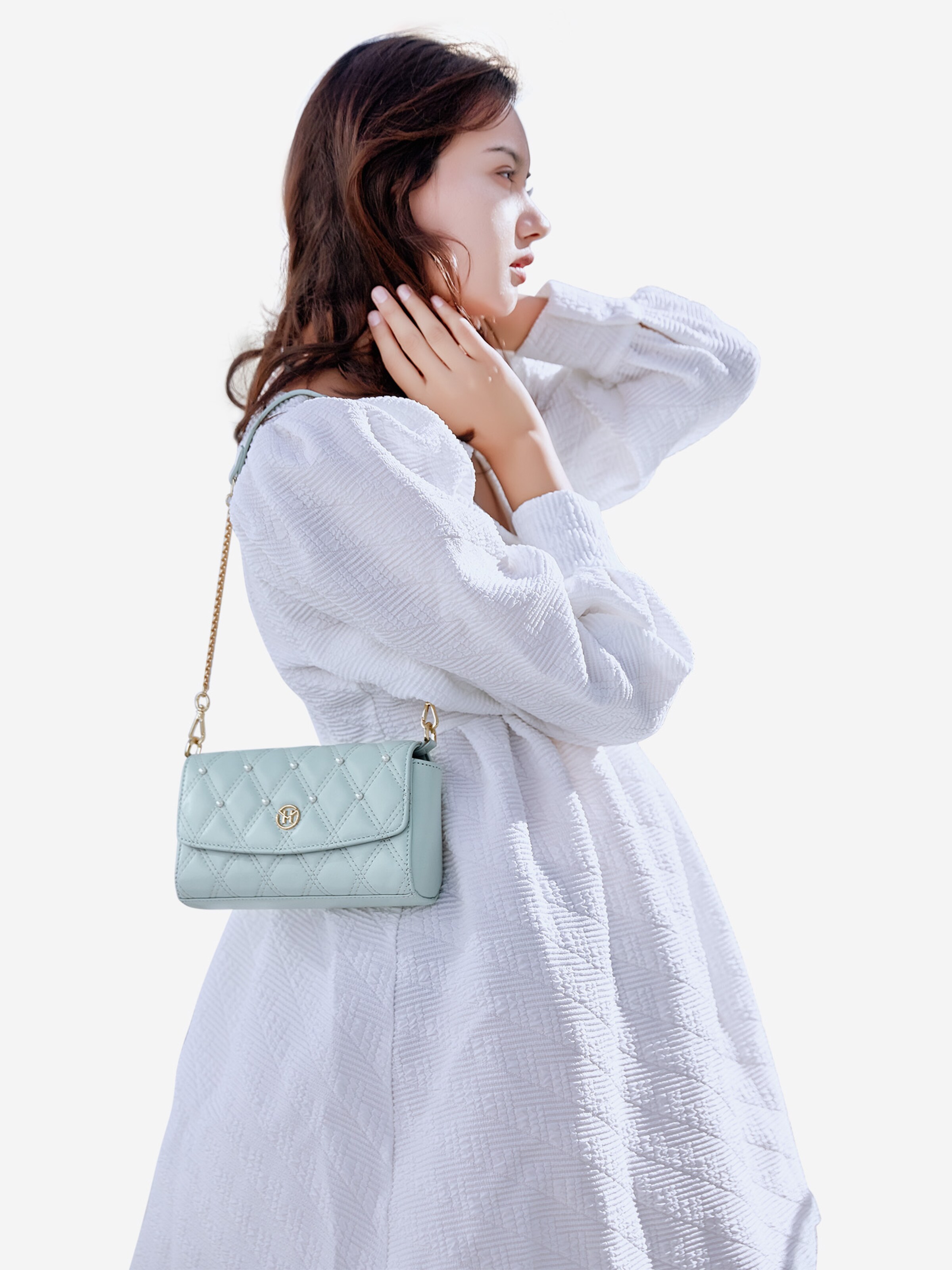 Victoria Hyde Shoulder bag 'Pearl Bag' in Green: front