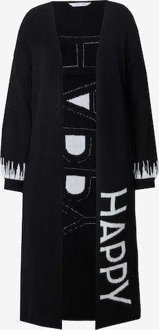 Angel of Style Knit cardigan in Black: front