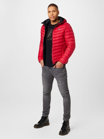 HOLLISTER Winter Jacket in Red