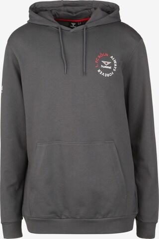 Hummel Sweatshirt '1.FC Köln' in Zwart: voorkant