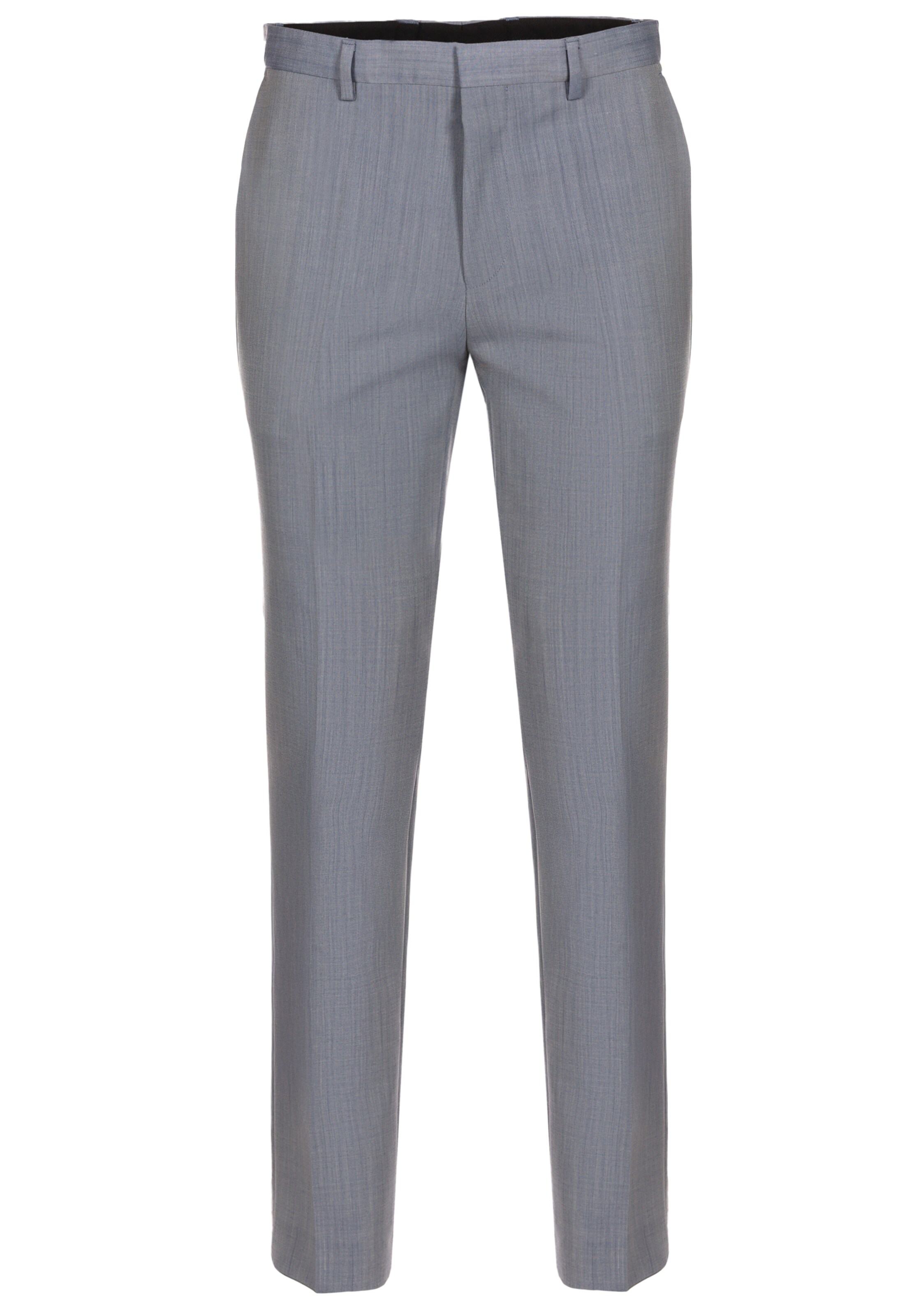 HUGO Slim fit Pants 'Hesten253X' in Grey: front