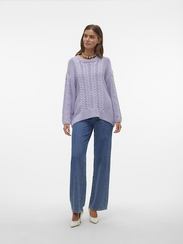 VERO MODA Pullover 'SVEACABLE ' i lilla