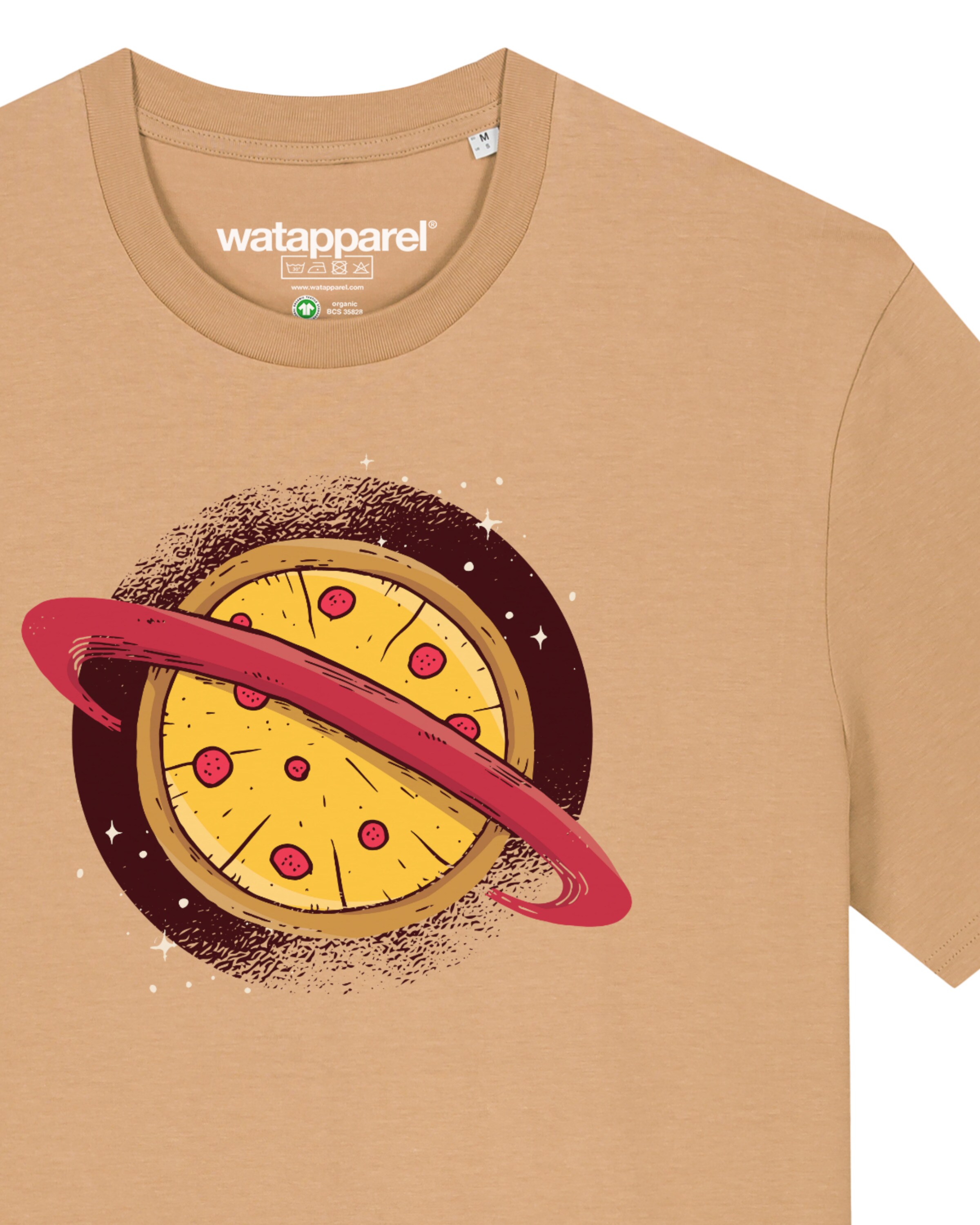 Maglietta ' Pizza Planet ' di Watapparel in beige
