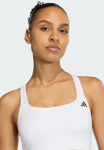 ADIDAS PERFORMANCE Bustier Sport-BH 'Optime' in Weiß