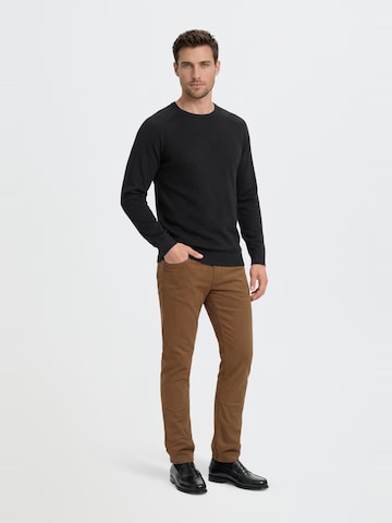 BLEND Regular Chinohose 'Saturn' in Braun
