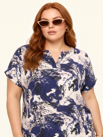 Shape Of You Blouse in Blauw