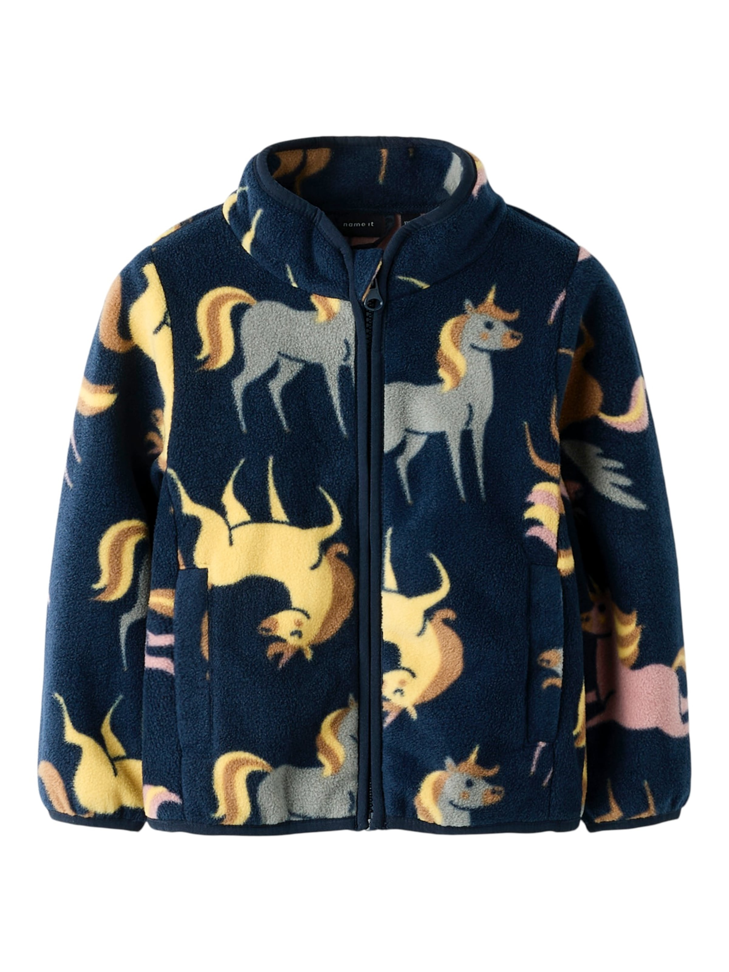 NAME IT Поларено яке &#x27;NMFMEEKO&#x27; в синьо: отпред