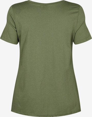Zizzi Shirt 'Danna' in Groen