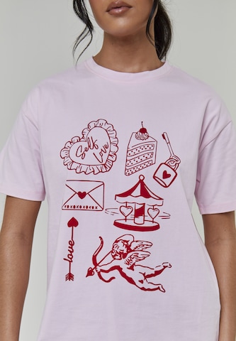 T-shirt South Beach en rose