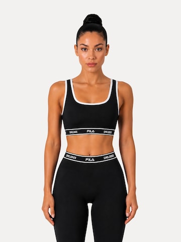 Bustier Soutien-gorge de sport 'Noli' Smilodox en noir : devant