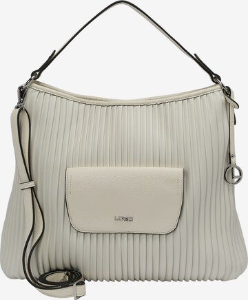 L.CREDI Handbag 'Kiganja' in White: front