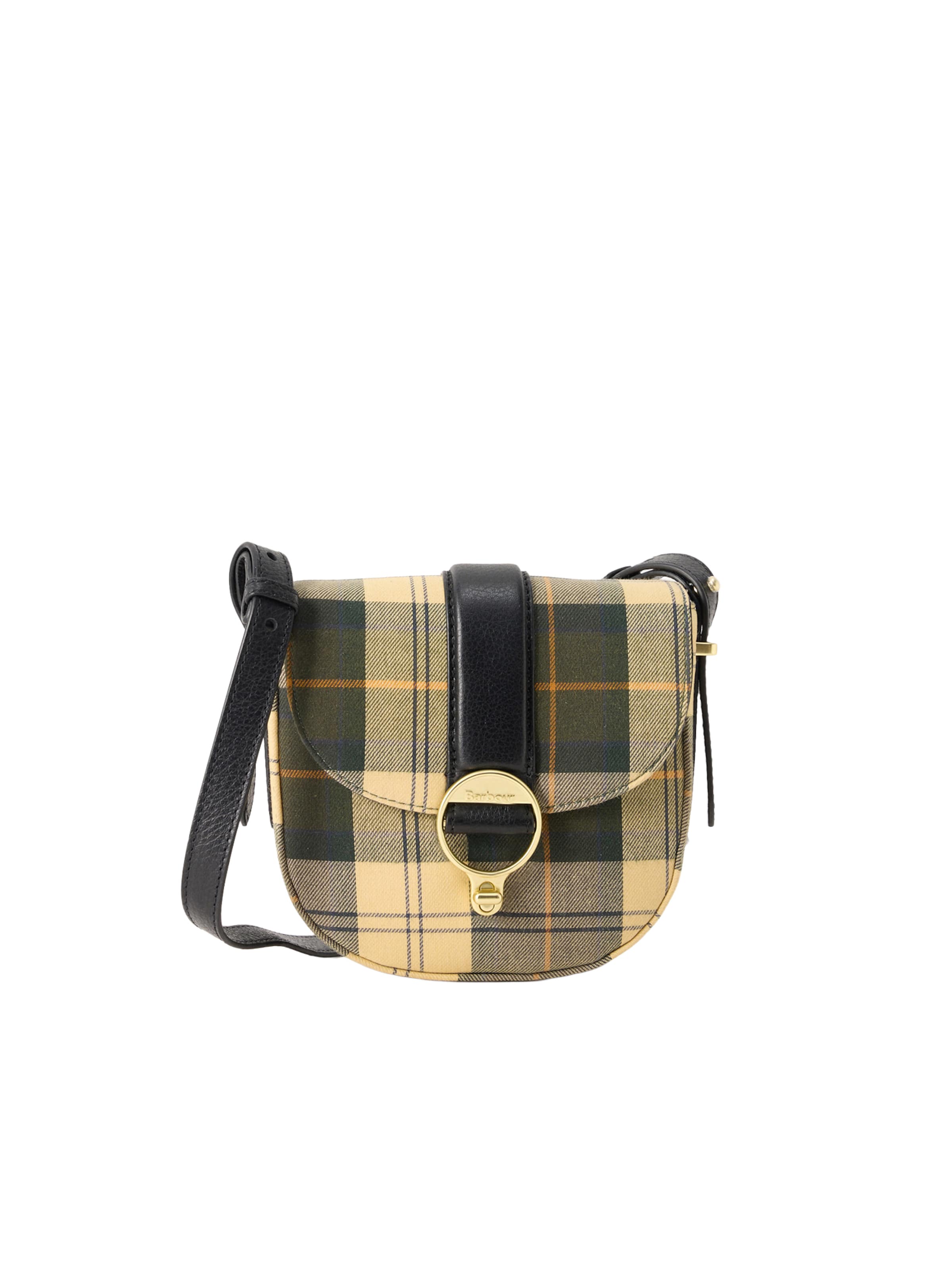 Barbour Umhängetasche 'Elm Tartan' in Gelb: Vorderseite