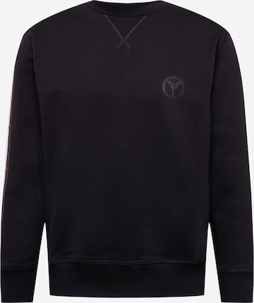 Carlo Colucci Sweatshirt in Zwart: voorkant