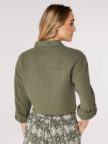 Chemisier Apricot en vert