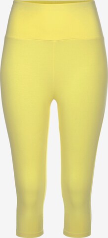 LASCANA Skinny Leggings in Yellow: front
