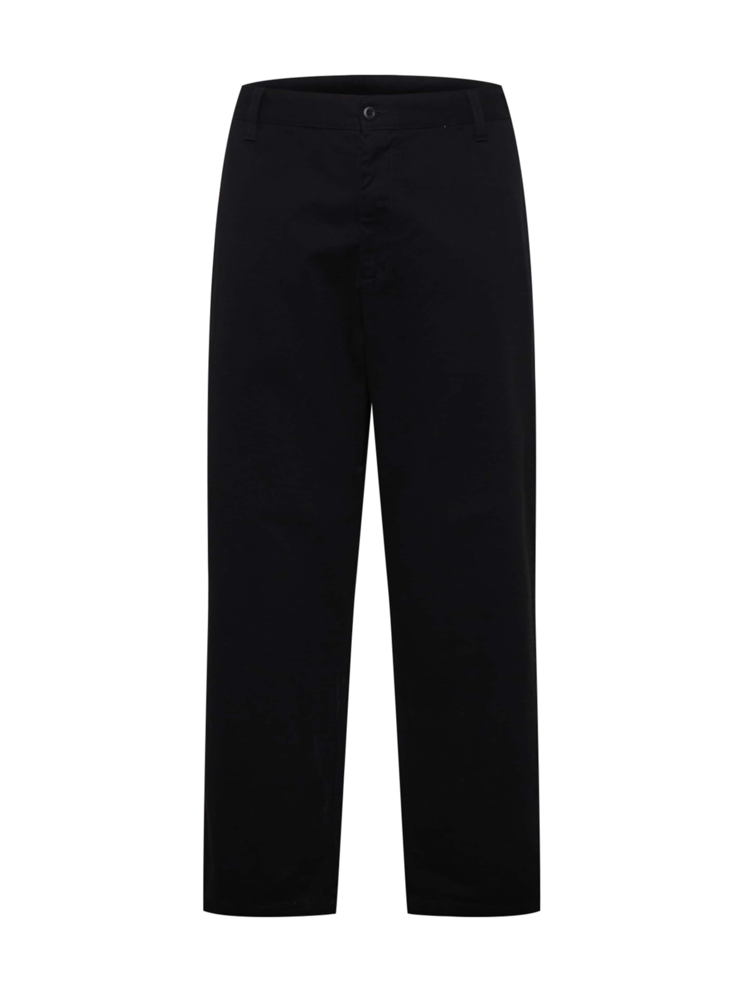 Carhartt WIP Loosefit Chinobyxa 'Calder' i svart: framsida