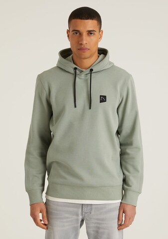 CHASIN' Sweatshirt 'Harper' in Groen: voorkant
