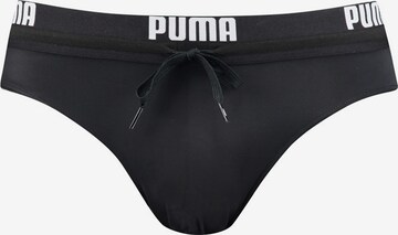 PUMA Swim Trunks in Black: front