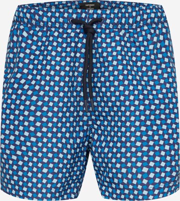 Shorts de bain Superdry en bleu : devant