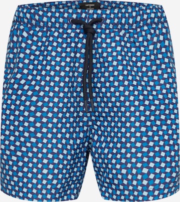 Superdry Ujumispüksid, värv sinine: eest vaates
