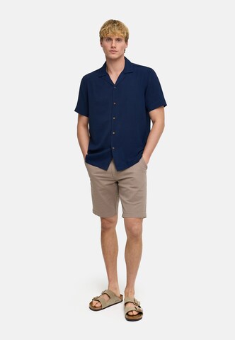 Kronstadt Regular fit Overhemd 'Fawn' in Blauw