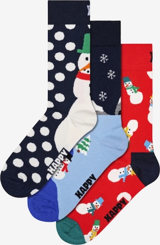 Happy Socks Socken '3er Pack - SNOWMAN GIFT BOX' in Mischfarben: Vorderseite