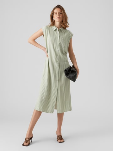 Vero Moda Tall Shirt Dress 'MYMILO' in Green: front