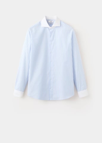 MANGO MAN Slim fit Button Up Shirt 'Sarria' in Blue