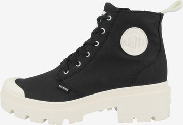 Palladium Lace-Up Ankle Boots in Black